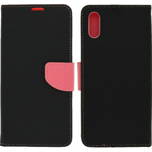 Θήκη Book Smart Fancy για Xiaomi Redmi 9 Μαύρο-Ροζ 5210029075704
